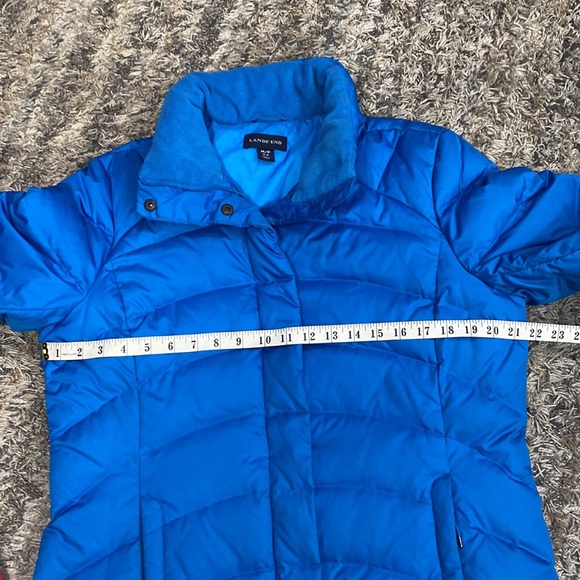 Lands End women’s quilted down feather insulated winter coat size, medium 10/12 - Picture 12 of 15